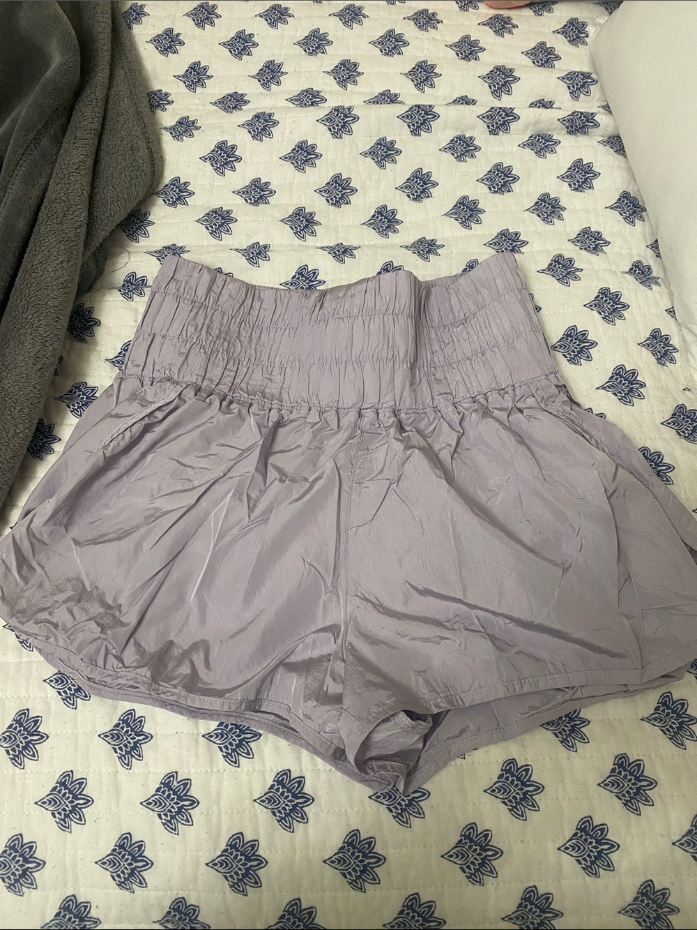 High-Waist Smocked Free People Athletic Shorts